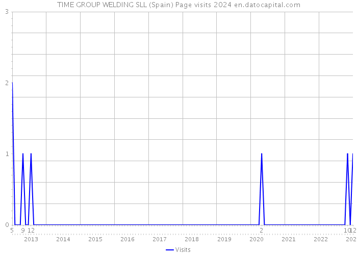 TIME GROUP WELDING SLL (Spain) Page visits 2024 