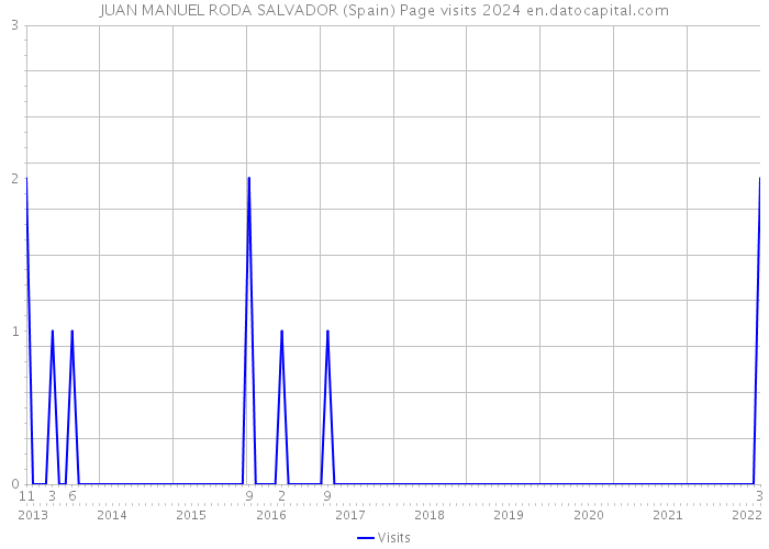 JUAN MANUEL RODA SALVADOR (Spain) Page visits 2024 