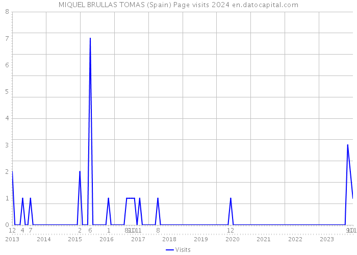 MIQUEL BRULLAS TOMAS (Spain) Page visits 2024 