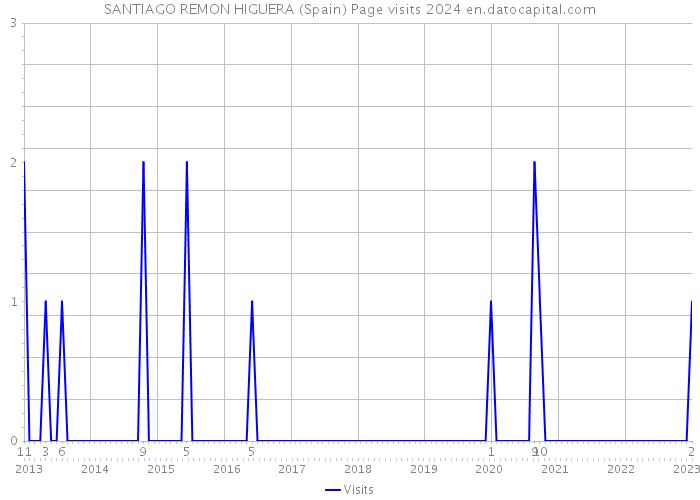 SANTIAGO REMON HIGUERA (Spain) Page visits 2024 