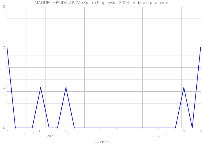 MANUEL MERIDA ARIZA (Spain) Page visits 2024 