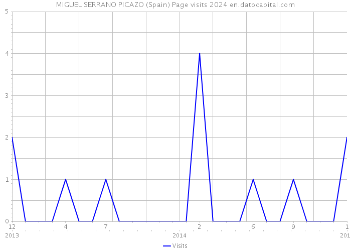 MIGUEL SERRANO PICAZO (Spain) Page visits 2024 