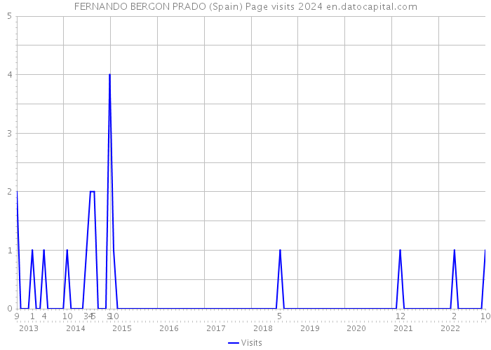 FERNANDO BERGON PRADO (Spain) Page visits 2024 