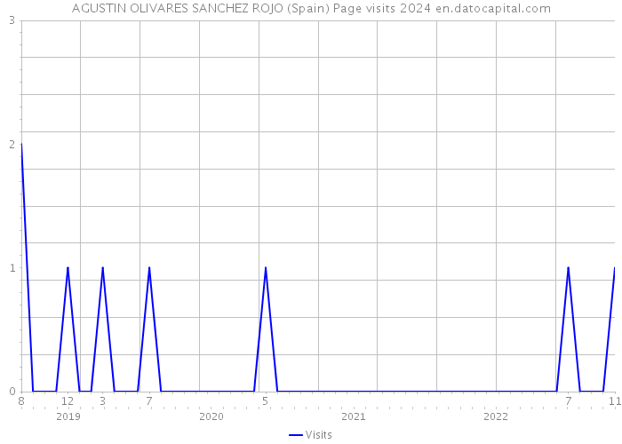 AGUSTIN OLIVARES SANCHEZ ROJO (Spain) Page visits 2024 