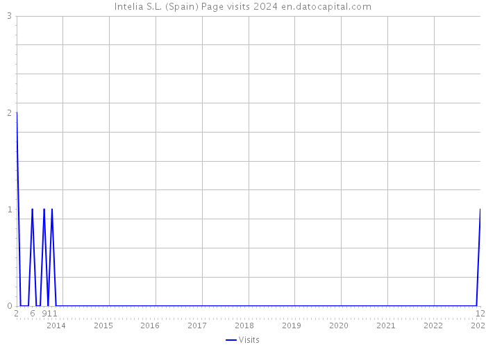 Intelia S.L. (Spain) Page visits 2024 