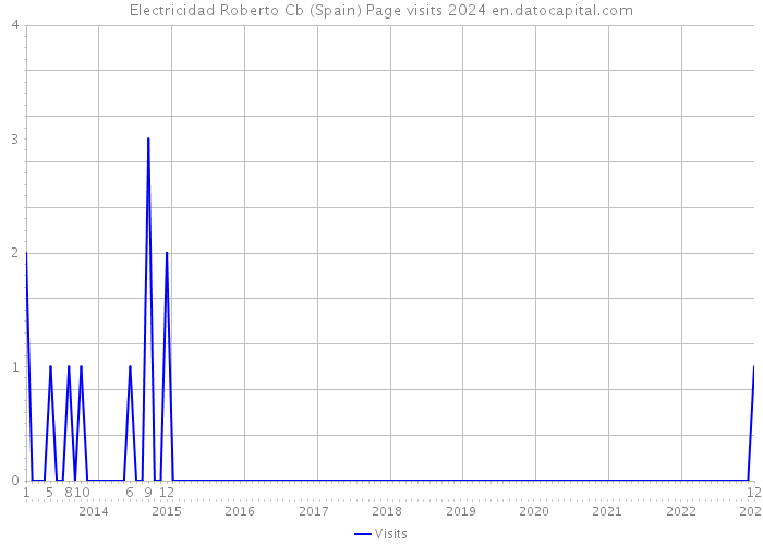 Electricidad Roberto Cb (Spain) Page visits 2024 