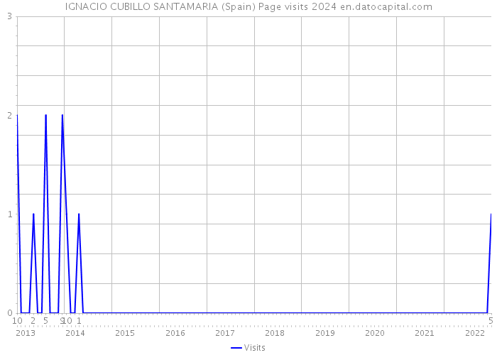 IGNACIO CUBILLO SANTAMARIA (Spain) Page visits 2024 