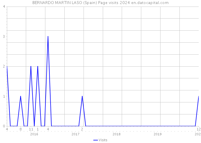 BERNARDO MARTIN LASO (Spain) Page visits 2024 