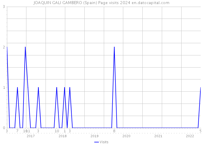 JOAQUIN GALI GAMBERO (Spain) Page visits 2024 