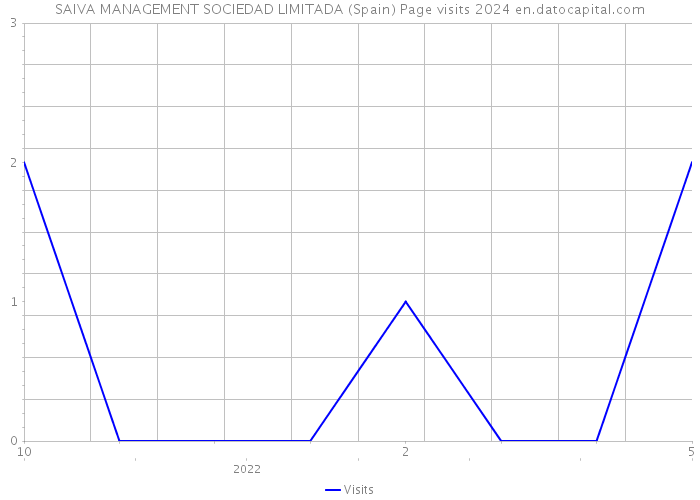 SAIVA MANAGEMENT SOCIEDAD LIMITADA (Spain) Page visits 2024 