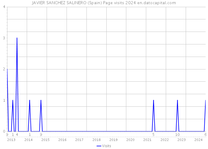 JAVIER SANCHEZ SALINERO (Spain) Page visits 2024 