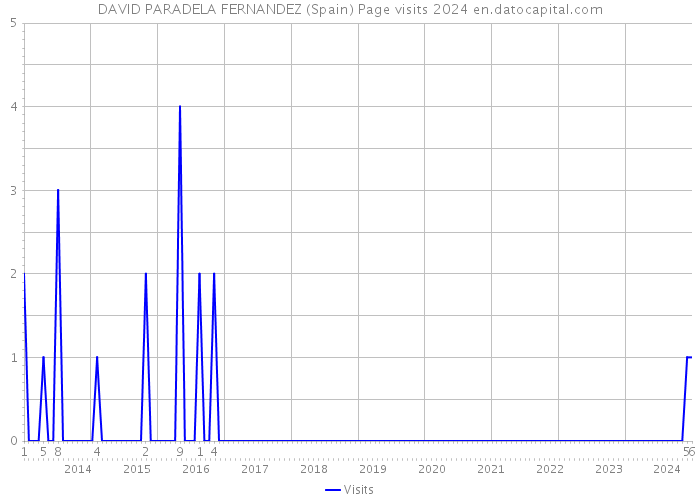 DAVID PARADELA FERNANDEZ (Spain) Page visits 2024 