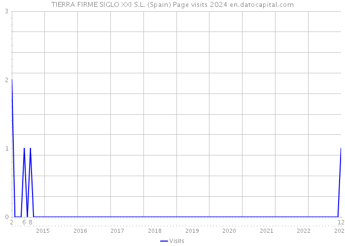 TIERRA FIRME SIGLO XXI S.L. (Spain) Page visits 2024 
