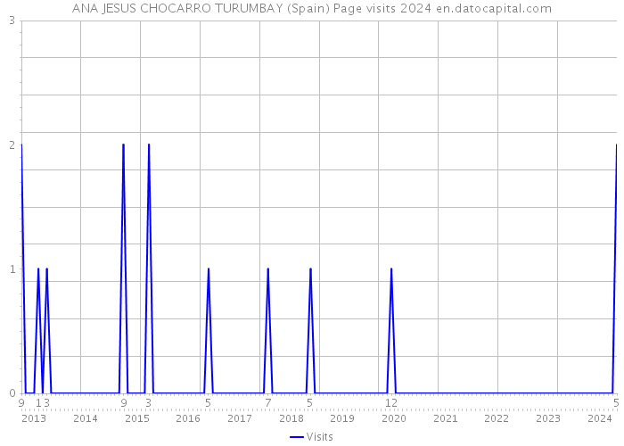 ANA JESUS CHOCARRO TURUMBAY (Spain) Page visits 2024 