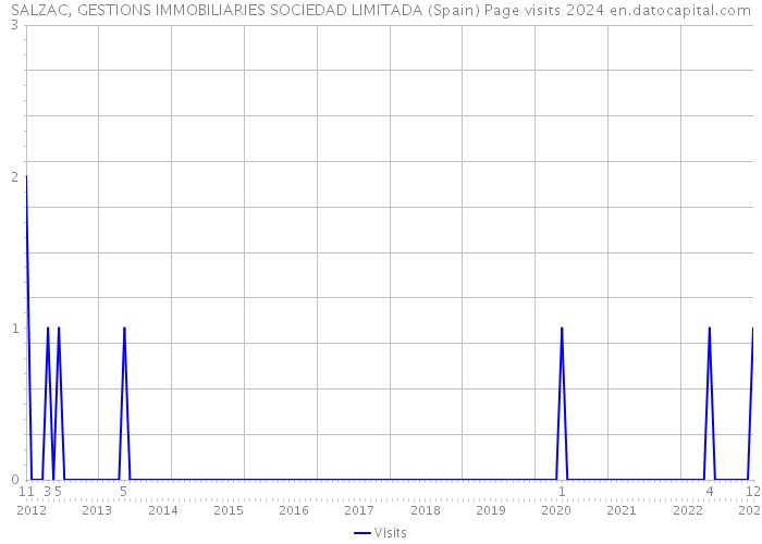 SALZAC, GESTIONS IMMOBILIARIES SOCIEDAD LIMITADA (Spain) Page visits 2024 