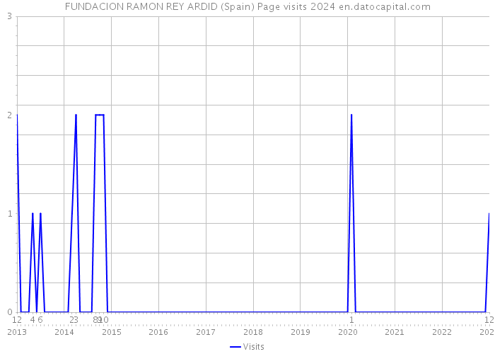 FUNDACION RAMON REY ARDID (Spain) Page visits 2024 
