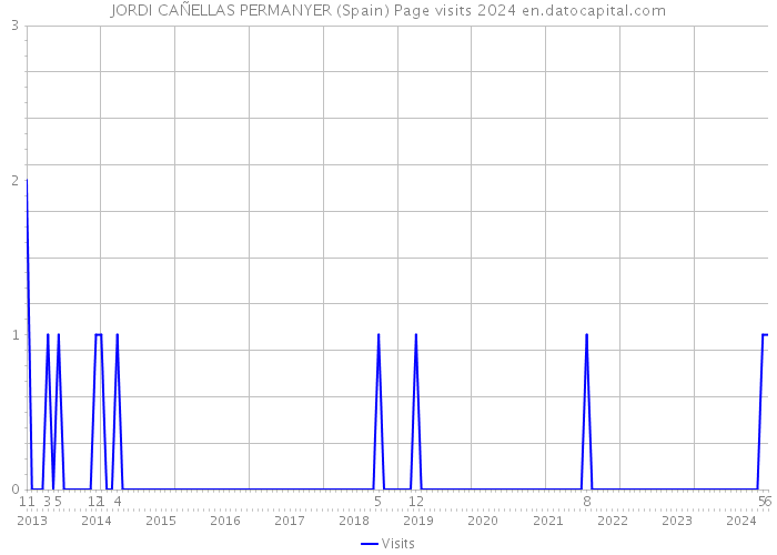 JORDI CAÑELLAS PERMANYER (Spain) Page visits 2024 