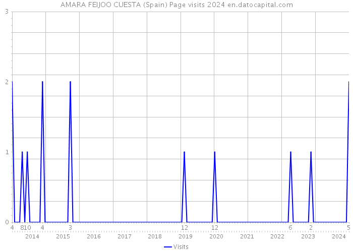 AMARA FEIJOO CUESTA (Spain) Page visits 2024 