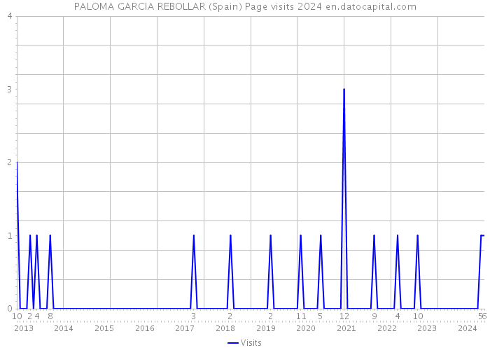 PALOMA GARCIA REBOLLAR (Spain) Page visits 2024 