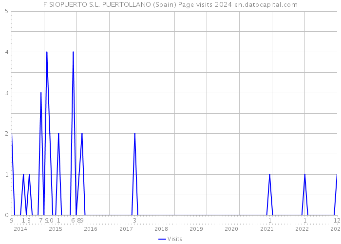 FISIOPUERTO S.L. PUERTOLLANO (Spain) Page visits 2024 