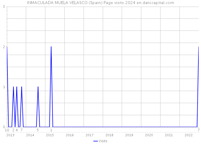 INMACULADA MUELA VELASCO (Spain) Page visits 2024 