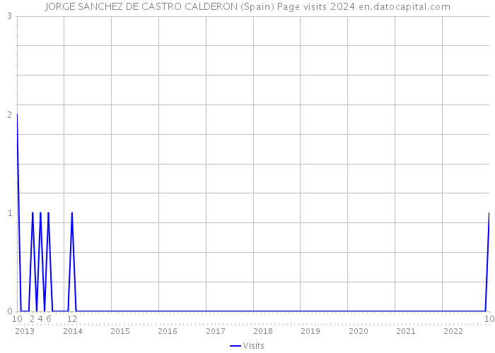 JORGE SANCHEZ DE CASTRO CALDERON (Spain) Page visits 2024 