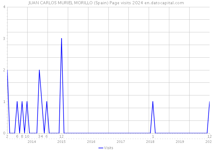 JUAN CARLOS MURIEL MORILLO (Spain) Page visits 2024 