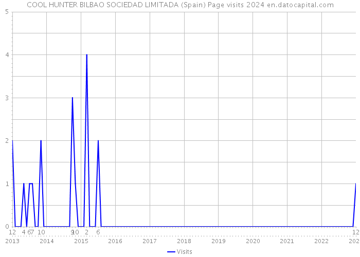 COOL HUNTER BILBAO SOCIEDAD LIMITADA (Spain) Page visits 2024 