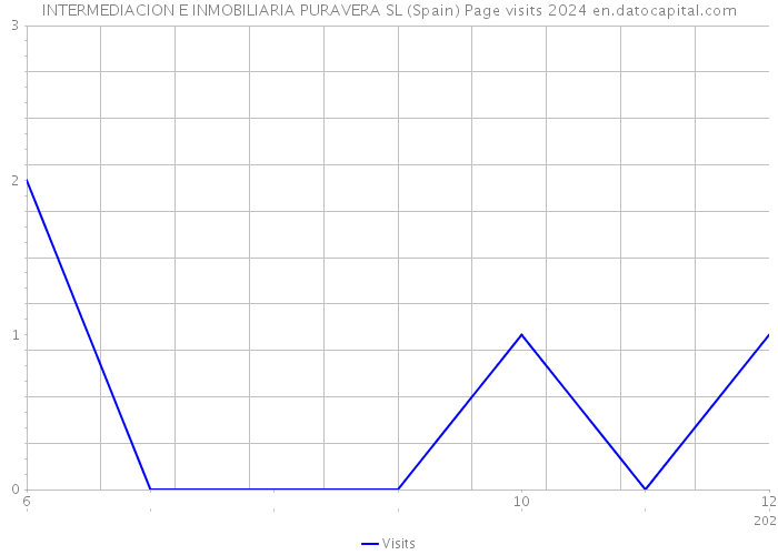 INTERMEDIACION E INMOBILIARIA PURAVERA SL (Spain) Page visits 2024 