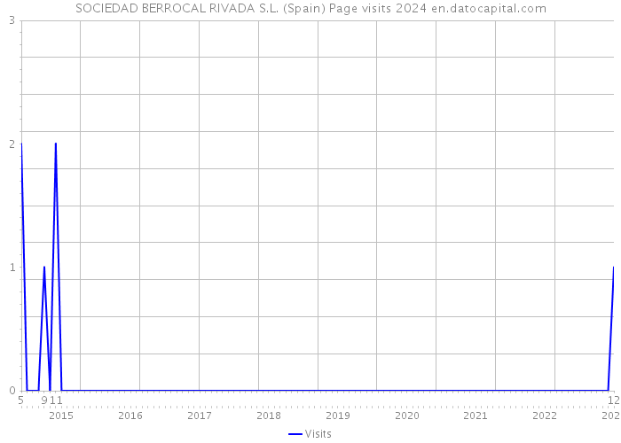 SOCIEDAD BERROCAL RIVADA S.L. (Spain) Page visits 2024 