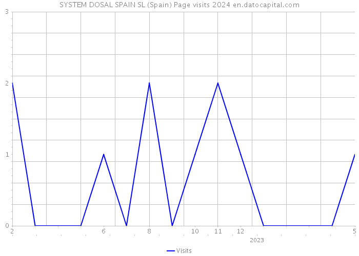 SYSTEM DOSAL SPAIN SL (Spain) Page visits 2024 