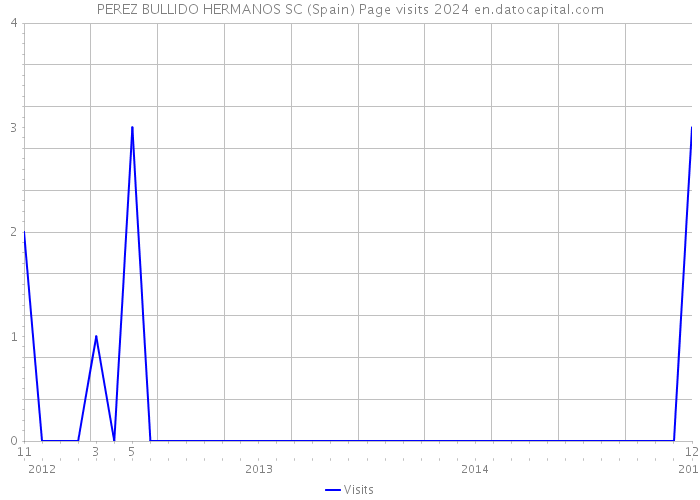 PEREZ BULLIDO HERMANOS SC (Spain) Page visits 2024 