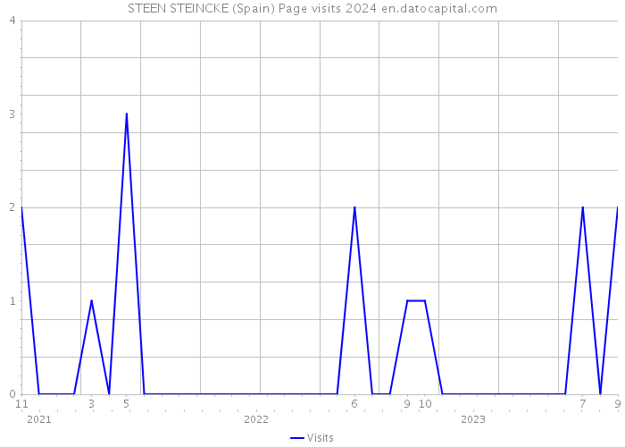 STEEN STEINCKE (Spain) Page visits 2024 