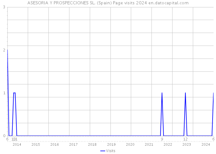 ASESORIA Y PROSPECCIONES SL. (Spain) Page visits 2024 