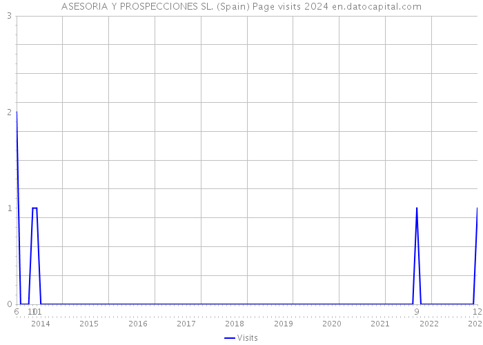 ASESORIA Y PROSPECCIONES SL. (Spain) Page visits 2024 