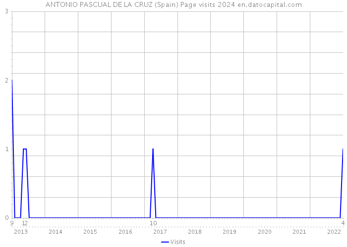 ANTONIO PASCUAL DE LA CRUZ (Spain) Page visits 2024 