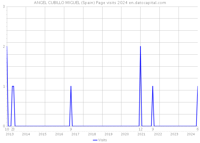 ANGEL CUBILLO MIGUEL (Spain) Page visits 2024 