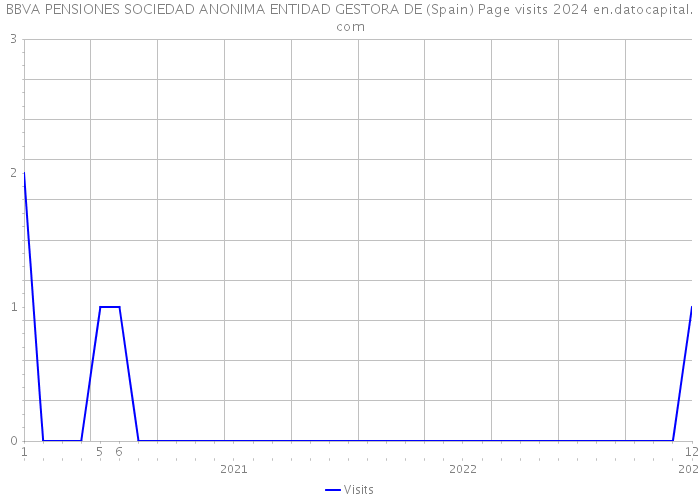 BBVA PENSIONES SOCIEDAD ANONIMA ENTIDAD GESTORA DE (Spain) Page visits 2024 