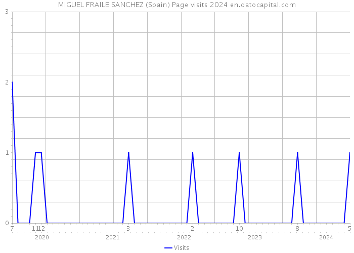 MIGUEL FRAILE SANCHEZ (Spain) Page visits 2024 