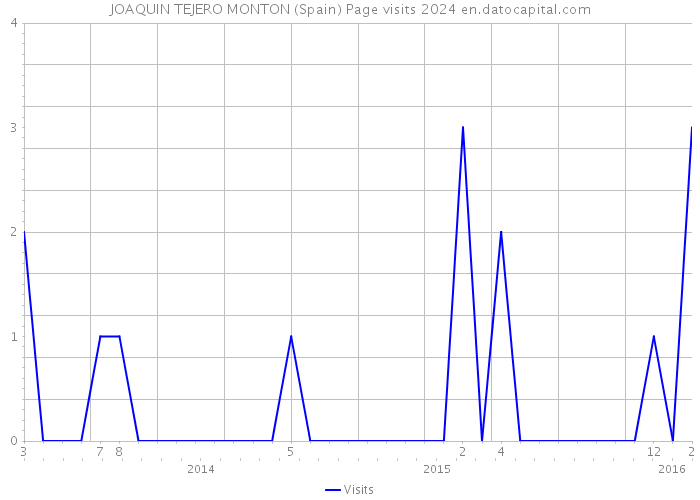 JOAQUIN TEJERO MONTON (Spain) Page visits 2024 