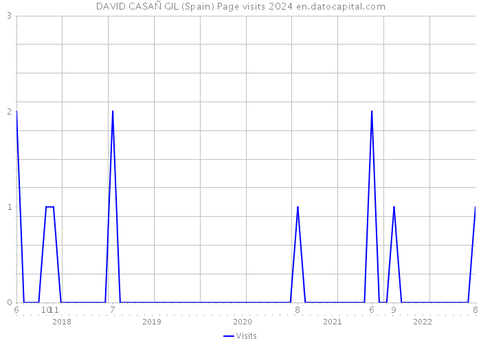 DAVID CASAÑ GIL (Spain) Page visits 2024 