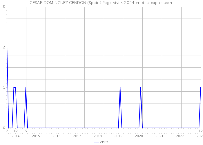 CESAR DOMINGUEZ CENDON (Spain) Page visits 2024 