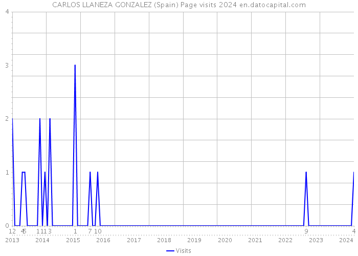 CARLOS LLANEZA GONZALEZ (Spain) Page visits 2024 