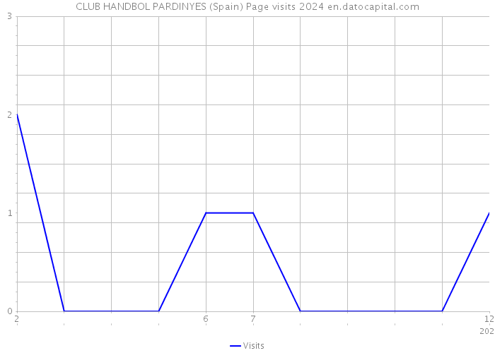 CLUB HANDBOL PARDINYES (Spain) Page visits 2024 