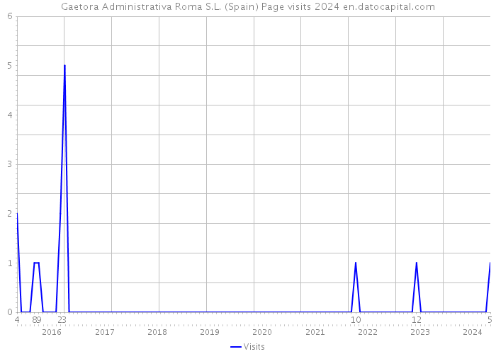 Gaetora Administrativa Roma S.L. (Spain) Page visits 2024 