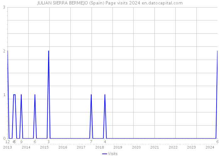 JULIAN SIERRA BERMEJO (Spain) Page visits 2024 