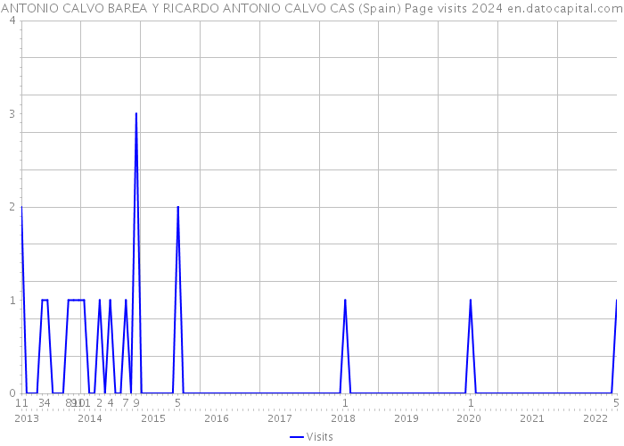 ANTONIO CALVO BAREA Y RICARDO ANTONIO CALVO CAS (Spain) Page visits 2024 