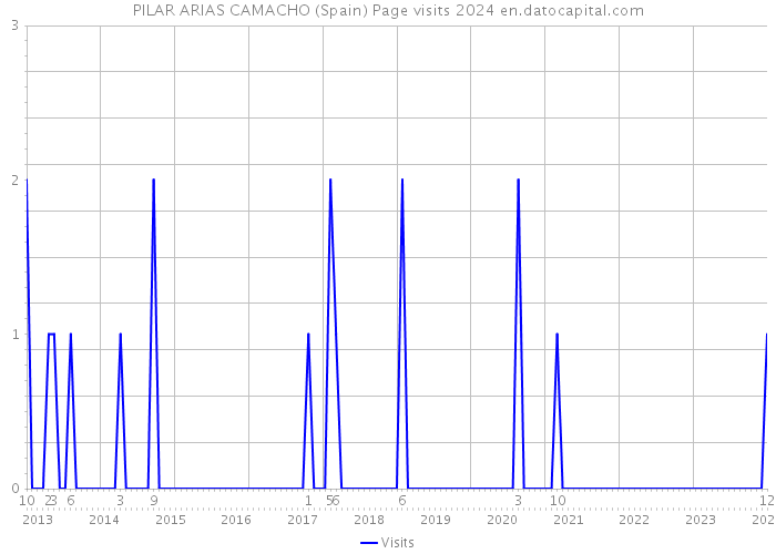 PILAR ARIAS CAMACHO (Spain) Page visits 2024 