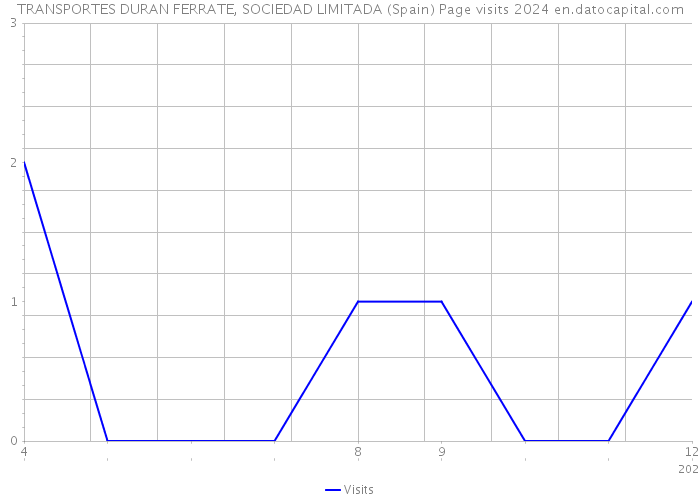 TRANSPORTES DURAN FERRATE, SOCIEDAD LIMITADA (Spain) Page visits 2024 