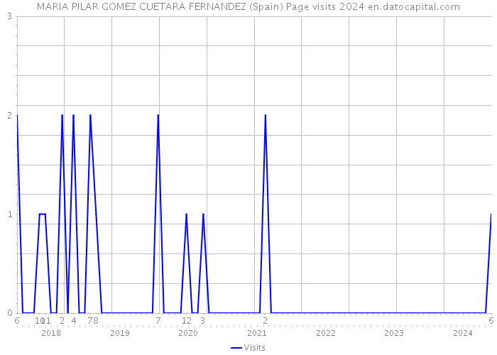 MARIA PILAR GOMEZ CUETARA FERNANDEZ (Spain) Page visits 2024 